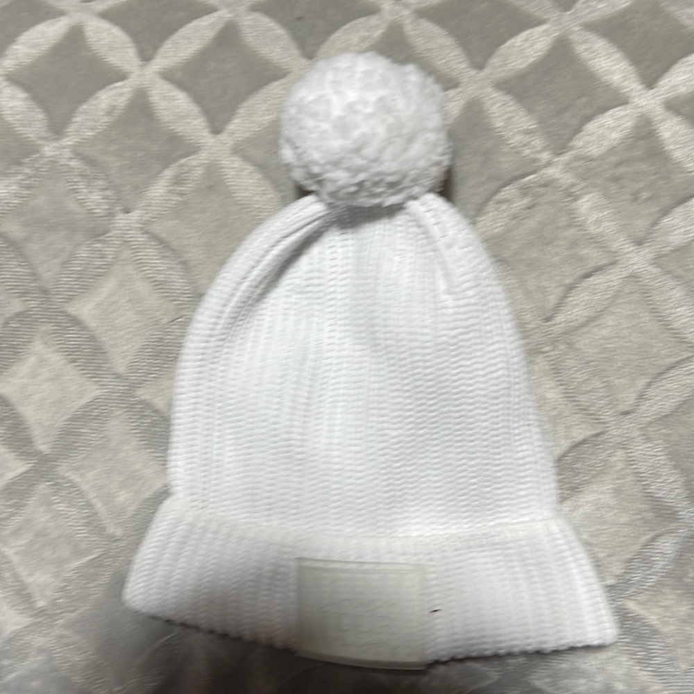 Womens used White Love Your Melon Beanie